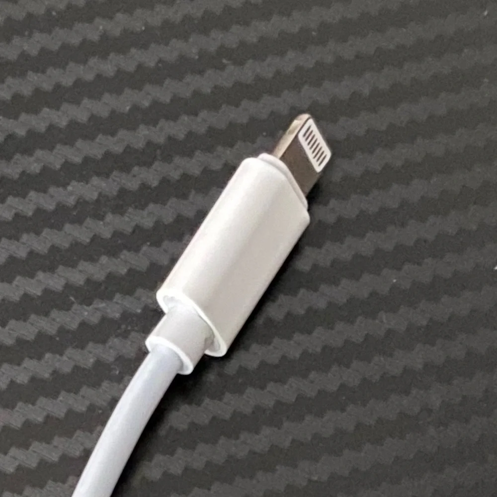 iPhone Dongle, camera and charger